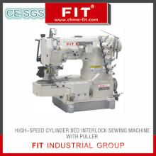 High Speed Cylinder Bed Interlock Sewing Machine with Puller (600-Tl)